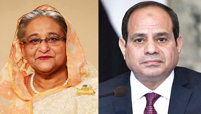 প্রধানমন্ত্রীকে মিশরের প্রেসিডেন্ট সিসির অভিনন্দন