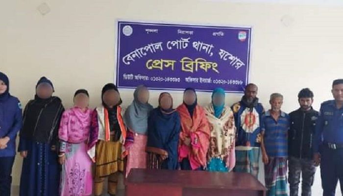 বেনাপোলে পুলিশের পৃথক অভিযান, গ্রেপ্তার ১০
