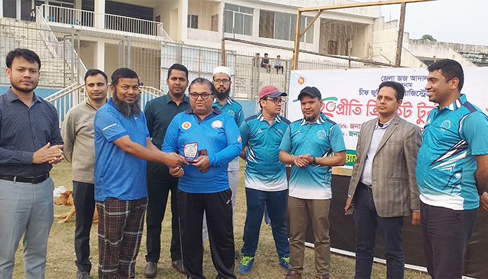 হবিগঞ্জে জেলা জজশীপ ও ম্যাজিস্ট্রেসির ক্রিকেট প্রতিযোগিতা অনুষ্ঠিত