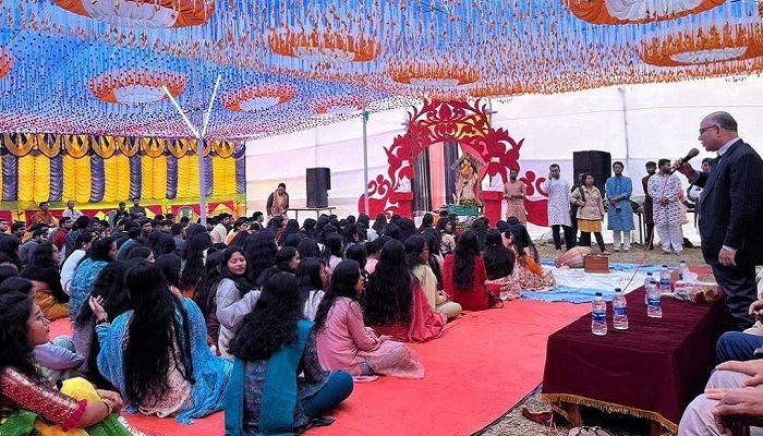 ‘হাবিপ্রবিতে পূজা মণ্ডপ ভাঙার মিথ্যা তথ্য ছড়ানো হয়েছে’
