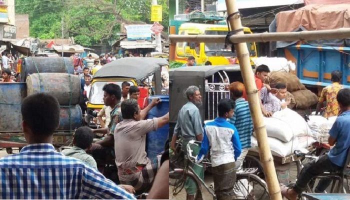 তীব্র যানজটের শহর শৈলকুপা