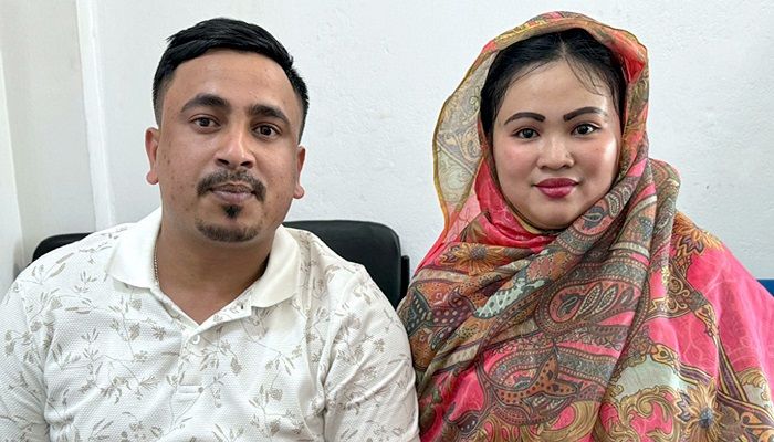প্রেমের টানে ফিলিপাইনের তরুণী হবিগঞ্জে
