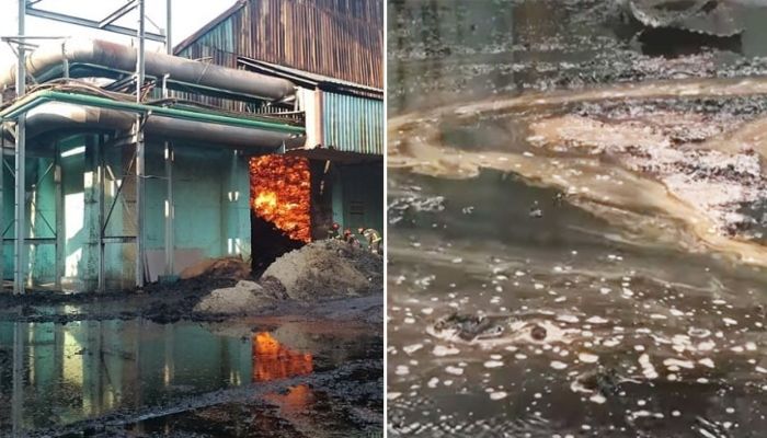 কেমিক্যাল যাচ্ছে নদীতে, মরছে মাছ