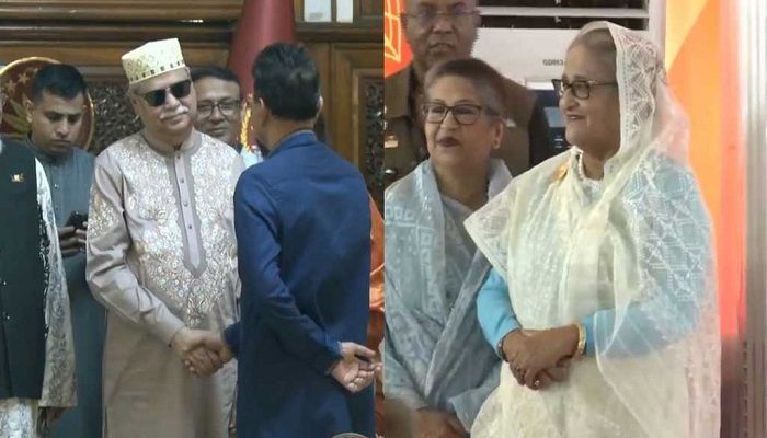 রাষ্ট্রপতি ও প্রধানমন্ত্রীর ঈদ শুভেচ্ছা বিনিময় 