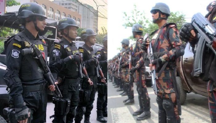 আজ মাঠে নামবে আইনশৃঙ্খলা বাহিনী