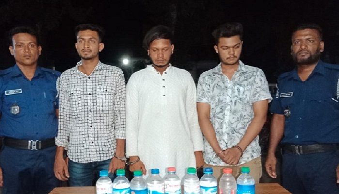 ঝিনাইদহে মদসহ আটক ৩