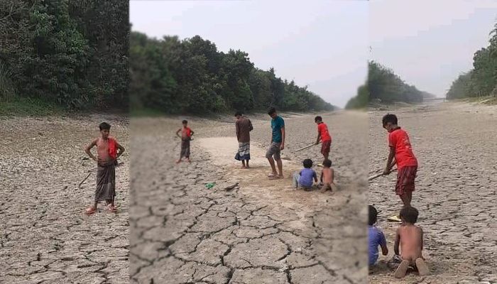 গঙ্গা-কপোতাক্ষের খাল শুকিয়ে মাঠ, পানির অভাবে ফসলের মাঠ ফেটে চৌচির