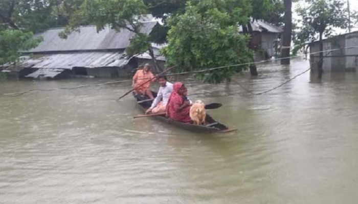 বিপৎসীমার ওপরে সাত নদীর পানি, বন্যা পরিস্থিতির অবনতির আশঙ্কা