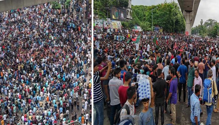 কোটা বাতিলের দাবিতে শাহবাগ অবরোধ 