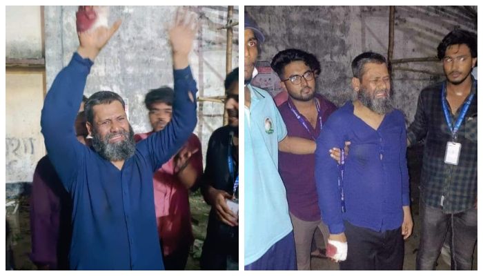 নয়াপল্টন থেকে চেয়ারম্যানকে আটক করে নারায়ণগঞ্জ নিয়ে গেল শিক্ষার্থীরা