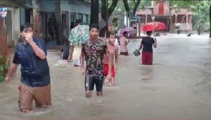 আখাউড়া স্থলবন্দর প্লাবিত