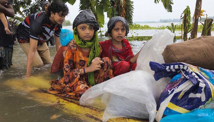 বন্যায় এখনো ঝুঁকিতে ২০ লাখ শিশু: ইউনিসেফ