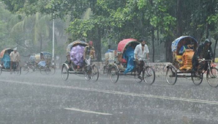 ১৩ জেলায় ঝোড়ো বৃষ্টির আভাস