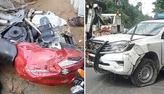 ডিসির গাড়িতে পিষ্ট হয়ে শিশুর মৃত্যু, গুরুতর আহত মা