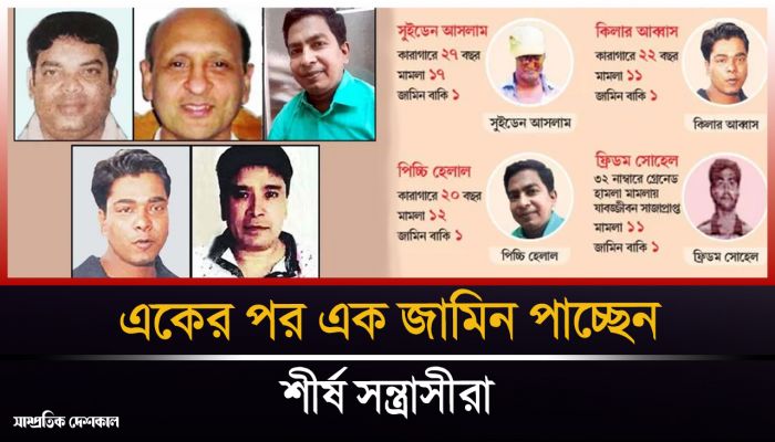 শীর্ষ সন্ত্রাসীদের মুক্তির হিড়িক 