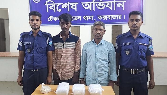 লবণ ভর্তি ট্রাকে মিলল ইয়াবা, চালক-হেলপার আটক