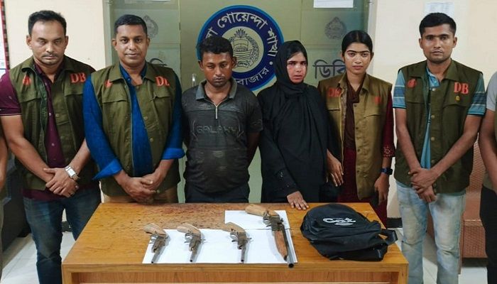 কক্সবাজারে অস্ত্রসহ স্বামী-স্ত্রী গ্রেপ্তার