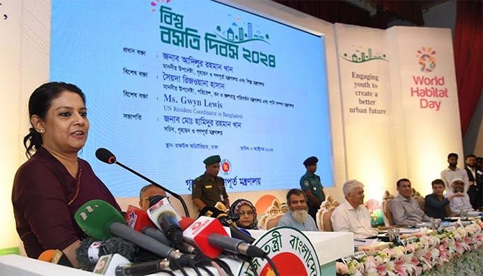 ঢাকাকে বাসযোগ্য করতে সুনির্দিষ্ট পরিকল্পনা নিতে হবে: রিজওয়ানা 