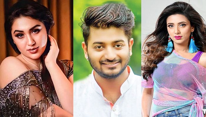 অপু, বাপ্পি ও মিম পূজায় কী করছেন