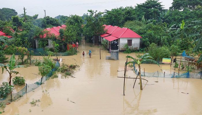 কয়েক ঘণ্টার বৃষ্টিতে ময়মনসিংহে নতুন করে প্লাবিত ২৫ গ্রাম