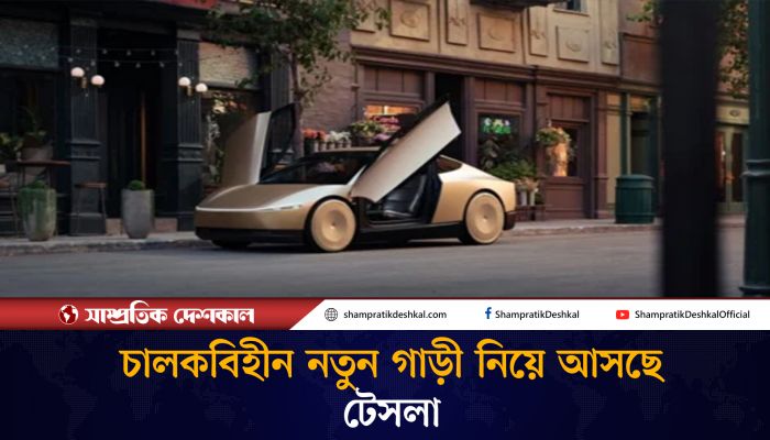 চালক ছাড়াই চলবে টেসলার নতুন গাড়ী
