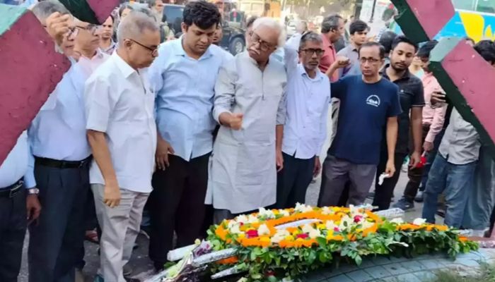 নূর হোসেনের প্রতি শ্রদ্ধা রাজনৈতিক দলগুলোর
