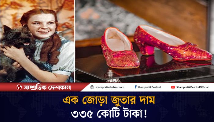 এক জোড়া লাল জুতোর দাম ৩৩৫ কোটি টাকা 