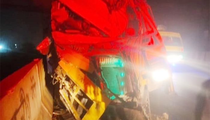 ওভার ব্রিজের পিলারে বইবাহী ট্রাকের ধাক্কা, চালক নিহত