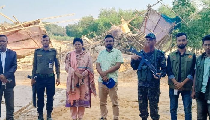 শেরপুরে অবৈধভাবে বালু উত্তোলনের দায়ে ৭ ব্যবসায়ীর কারাদণ্ড