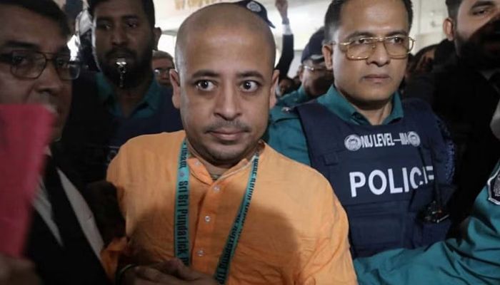 ইসকন নেতা চিন্ময় কৃষ্ণ দাস। ফাইল ছবি 
