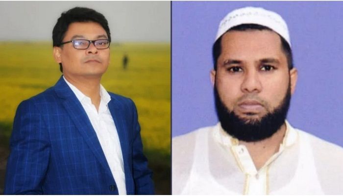 ﻿নির্বাহী প্রকৌশলী সাজ্জাদ হোসেন ও সহকারী প্রকৌশলী জিয়াউর রহমান। ছবি: নাটোর প্রতিনিধি