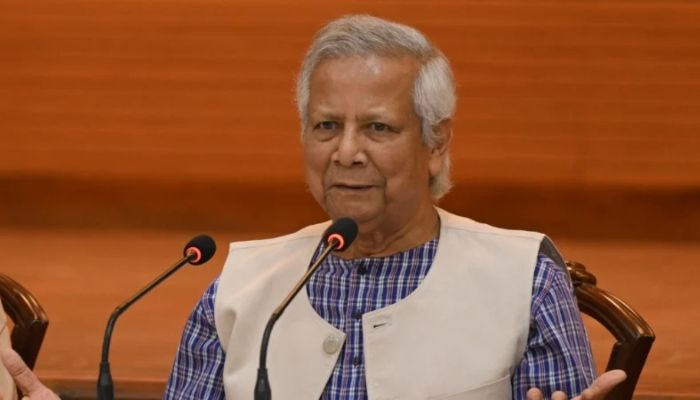 প্রধান উপদেষ্টা অধ্যাপক ড. মুহাম্মদ ইউনূস। ছবি- সংগৃহীত