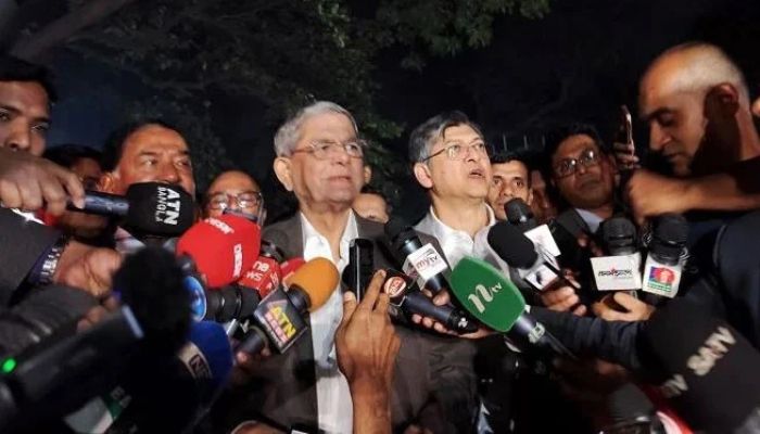 বক্তব্য দিচ্ছেন বিএনপি মহাসচিব মির্জা ফখরুল ইসলাম আলমগীর। ছবি- সংগৃহীত