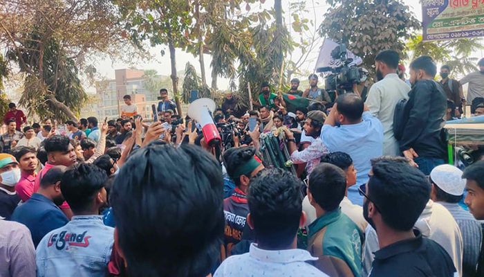 ﻿গাজীপুর থেকে আ. লীগকে নিশ্চিহ্ন করার ঘোষণা। ছবি: সংগৃহীত 