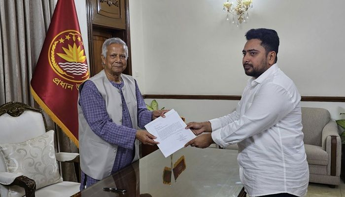 নাহিদ ইসলামের পদত্যাগপত্র গ্রহণ করেছেন রাষ্ট্রপতি