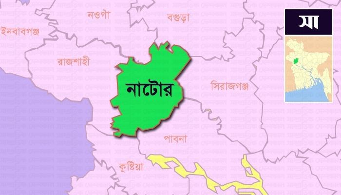 নাটোর জেলা ম্যাপ। ছবি: সাম্প্রতিক দেশকাল