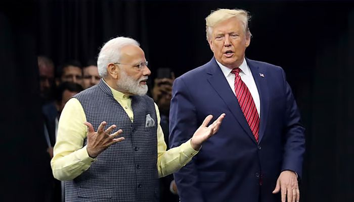 ডোনাল্ড ট্রাম্প ও নরেন্দ্র মোদি। ছবি: সংগৃহীত 