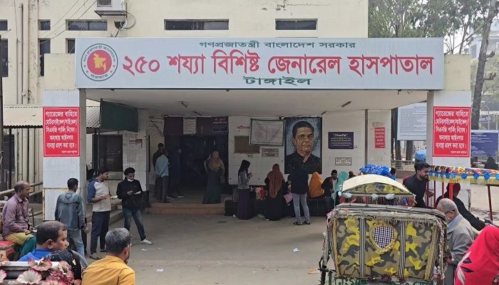 টাঙ্গাইলে বাসচাপায় দুই বন্ধু নিহত
