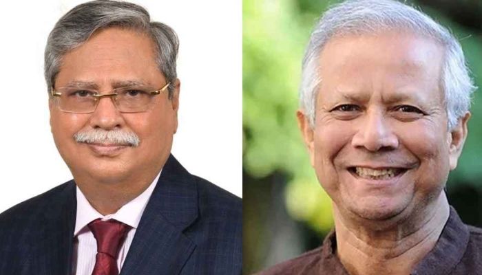 ﻿রাষ্ট্রপতি মো. সাহাবুদ্দিন ও প্রধান উপদেষ্টা অধ্যাপক মুহাম্মদ ইউনূস। ফাইল ছবি