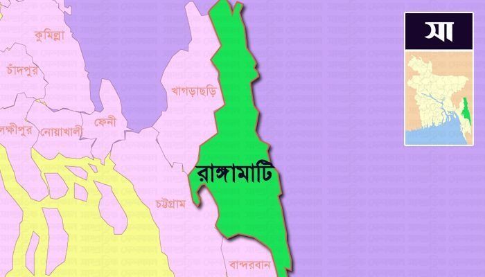 রাঙ্গামাটি জেলার মানচিত্র। ছবি: সাম্প্রতিক দেশকাল