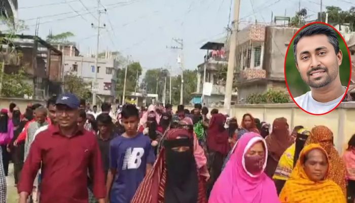 ‘ডাকাতকে’ ছাড়িয়ে নিতে ছাত্রদল নেতার থানা ঘেরাও