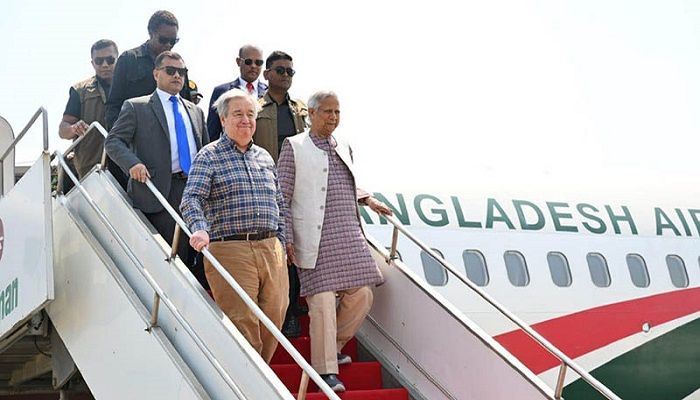 রোহিঙ্গা ক্যাম্পে গেলেন ইউনূস-গুতেরেস