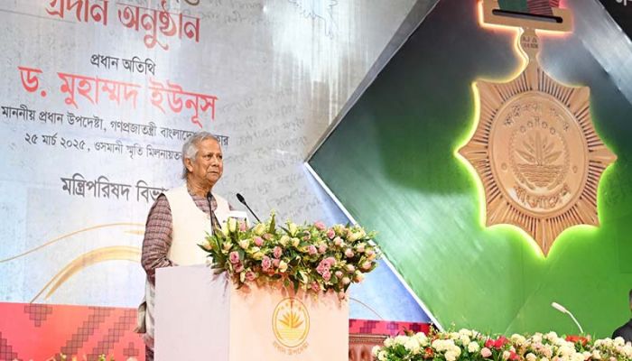 বাংলাদেশে এখনও ন্যায়ভিত্তিক সমাজ প্রতিষ্ঠা করা যায়নি: প্রধান উপদেষ্টা