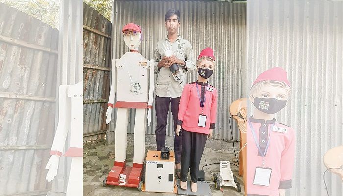 রোবট বানিয়ে তাক লাগিয়ে দিলেন রাকিব 