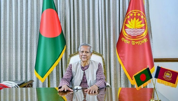 অন্তর্বর্তী সরকারের প্রধান উপদেষ্টা ড. মুহাম্মদ ইউনূস। ছবি: সংগৃহীত