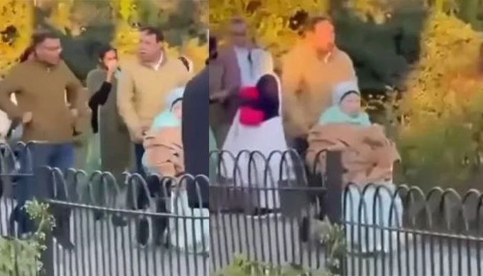 ছেলের সঙ্গে লন্ডনের পার্কে ঘুরলেন খালেদা জিয়া