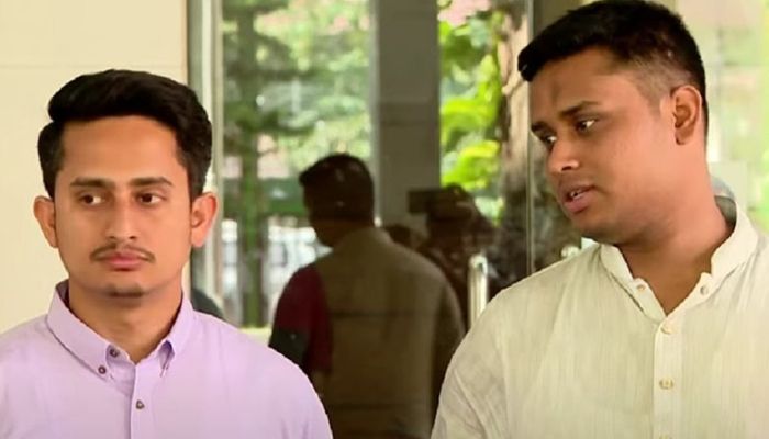 সারজিস আলম ও হাসনাত আব্দুল্লাহ। ছবি- সংগৃহীত