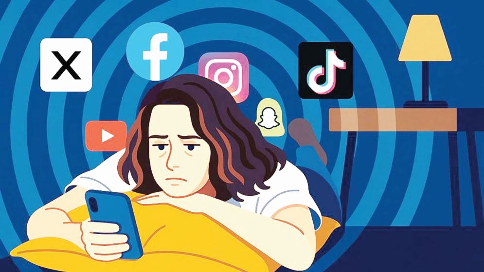 ‘ডুমস্ক্রলিং’ ফাঁদে আটকে থাকা মন